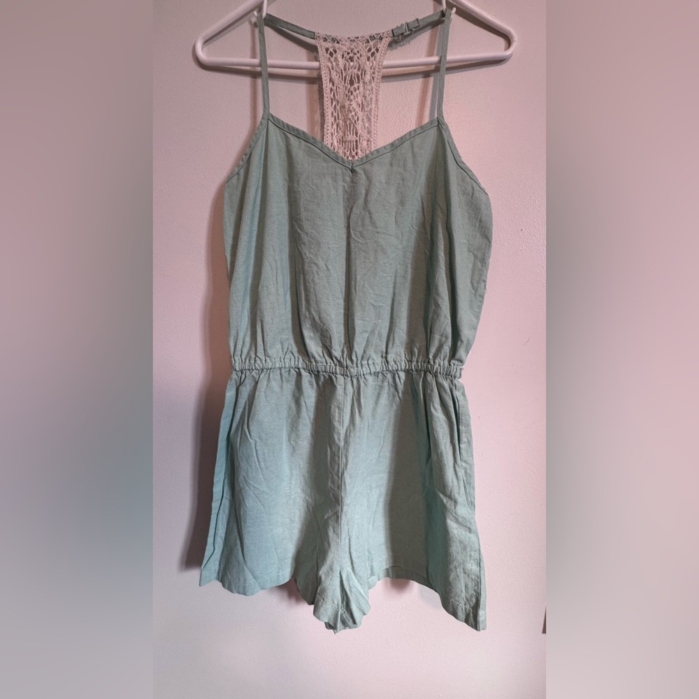 Mossimo Supply Co. Teal and Cream Dress